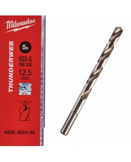 Wiertło do metalu HSS-G fi 12,5 mm Milwaukee 1 szt. 4932352404