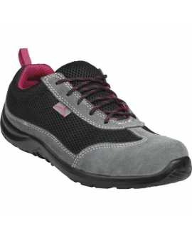 Buty robocze letnie bezpieczne COMO S1P SRC fuksja Delta Plus